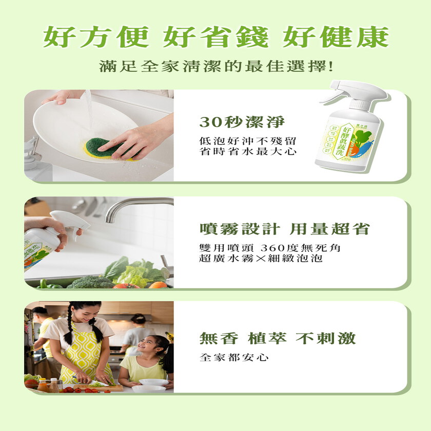 BUY TO BYE®買立清-植萃蔬洗(500mL/瓶)